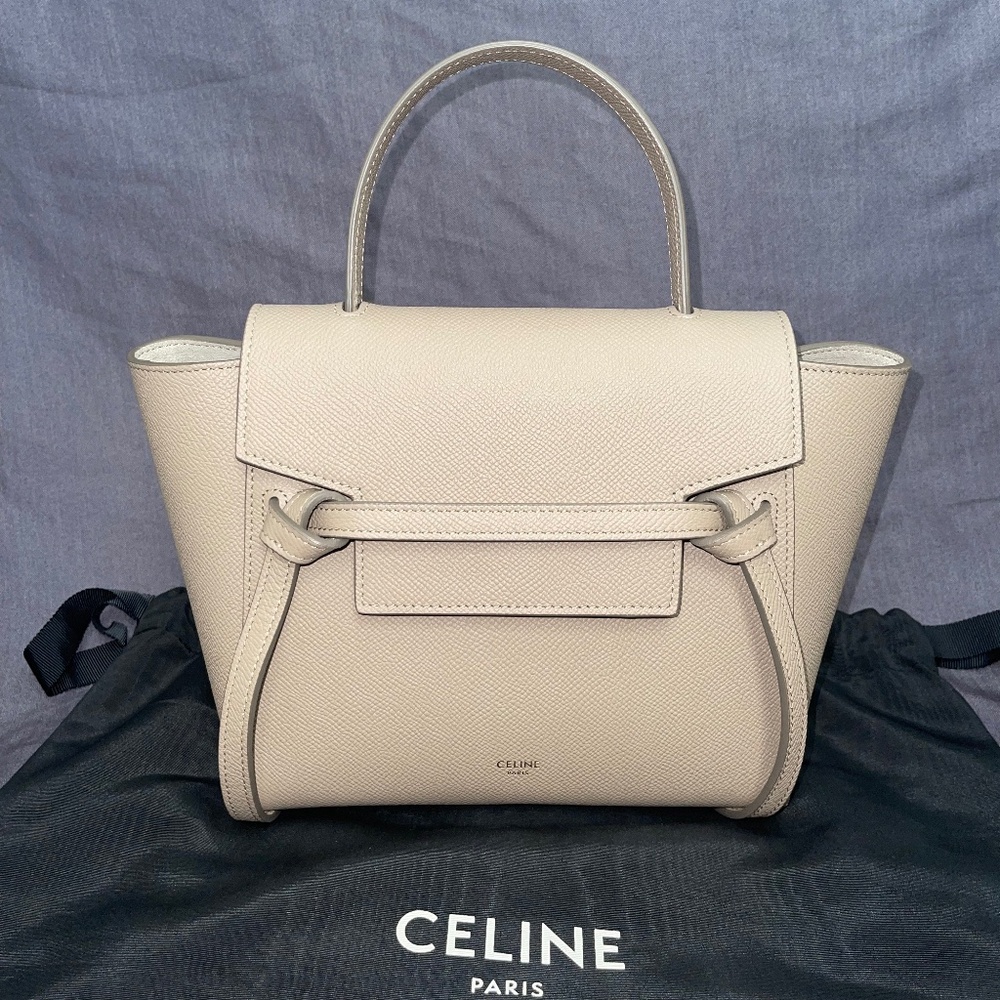 Celine Nano Belt Bag / light taupe